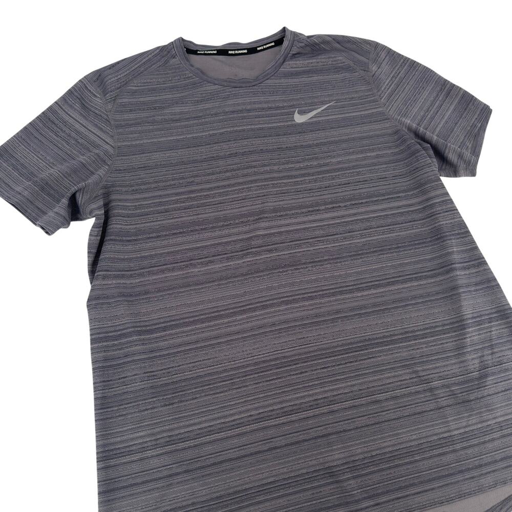 Nike Running Shirt Space Dye Modern Women Size XL Grey Athletic Training Tee Top